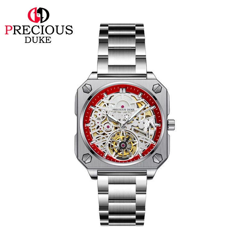 PRECIOUS DUKE UK brand hollow three-dimensional business men's steel band watch manufacturers cross-border e-commerce