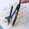 suit metal compasses primary and secondary school students mathematics drawing examination drawing geometry 30cm diameter can be clamped pen other