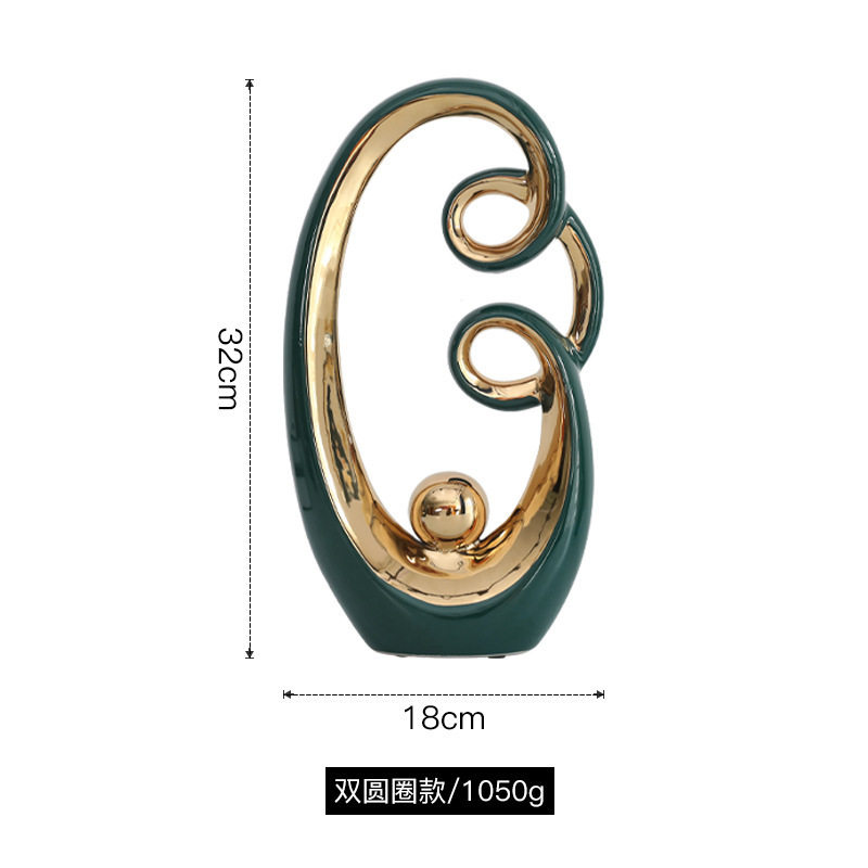 北欧欧式轻奢创意摆件家居饰品客厅电视柜酒柜装饰工艺品茶几摆设