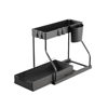 Multi-functional double-layer floor-standing kitchen table storage rack seasoning rack bathroom storage rack sink storage rack