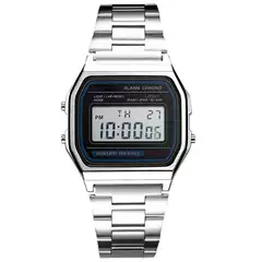 Explosions retro LED digital display timing multifunctional sports student electronic watch acrylic mirror 159WA/91