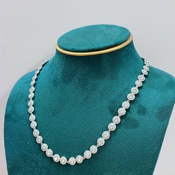 Shijia new heart-shaped diamond necklace clavicle chain cross-border explosion luxury fashion flash diamond super luxury