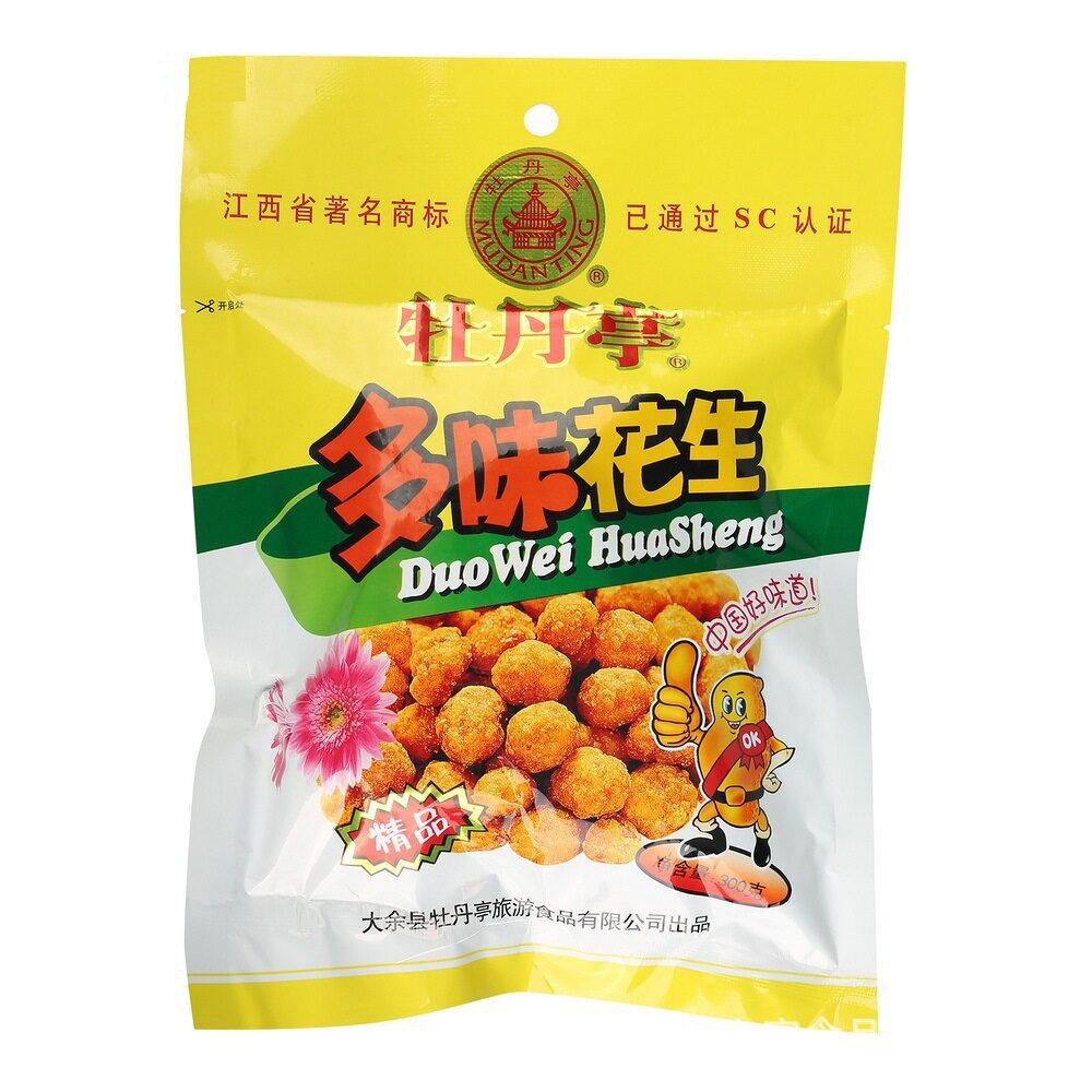Peony Pavilion multi-flavor peanut 300g Jiangxi Ganzhou specialty online red leisure office snack snack New Year's goods tea