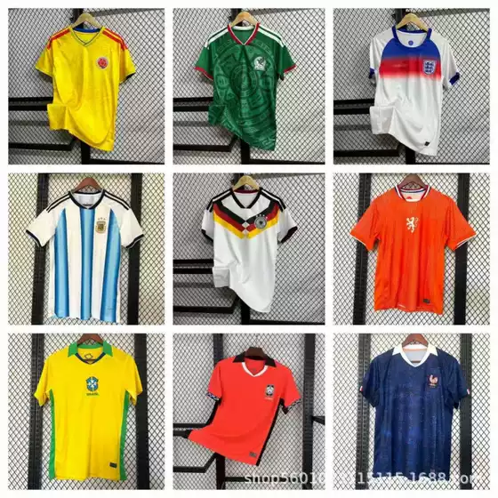 2627 New National Team Jerseys Brazil Japan Netherlands Germany Mexico Argentina Portugal Football Uniforms