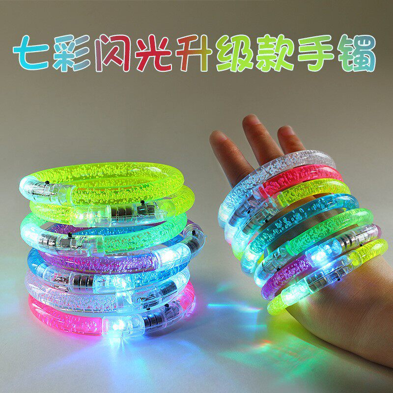 Street Stall ขายร้อนของเล่นอะคริลิคสร้อยข้อมือส่องสว่าง LED...