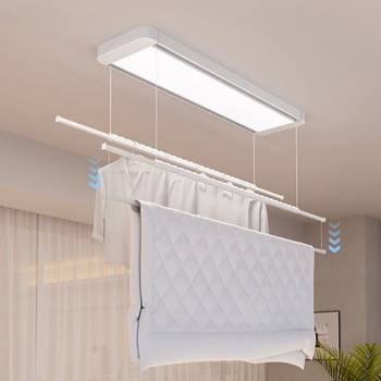 Ultra-Thin Invisible Electric Clothes Drying Rack Balcony Household Retractable Embedded Remote Control Lifting Intelligent Automatic Clothes Drying Rod
