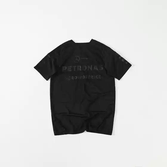 2026 New F1 Racing Collaboration Quick-Dry T-Shirt for Men, Trendy Brand, All-Black Print, Sports Short-Sleeve, Breathable, Round Neck, Loose Fit