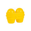 Outdoor 2-grid egg box portable camping egg protection tray travel breakfast tea egg box household refrigerator egg tray