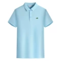Light blue polo red mouth