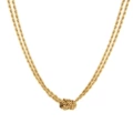 Double-Layer Twisted Knot Necklace