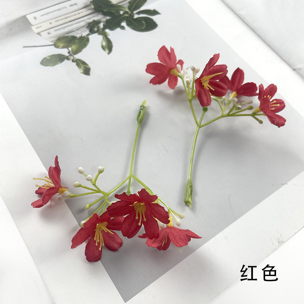 仿真小花瑞香花串 diy丁香花手工头饰材料配件学士帽套装道具假花