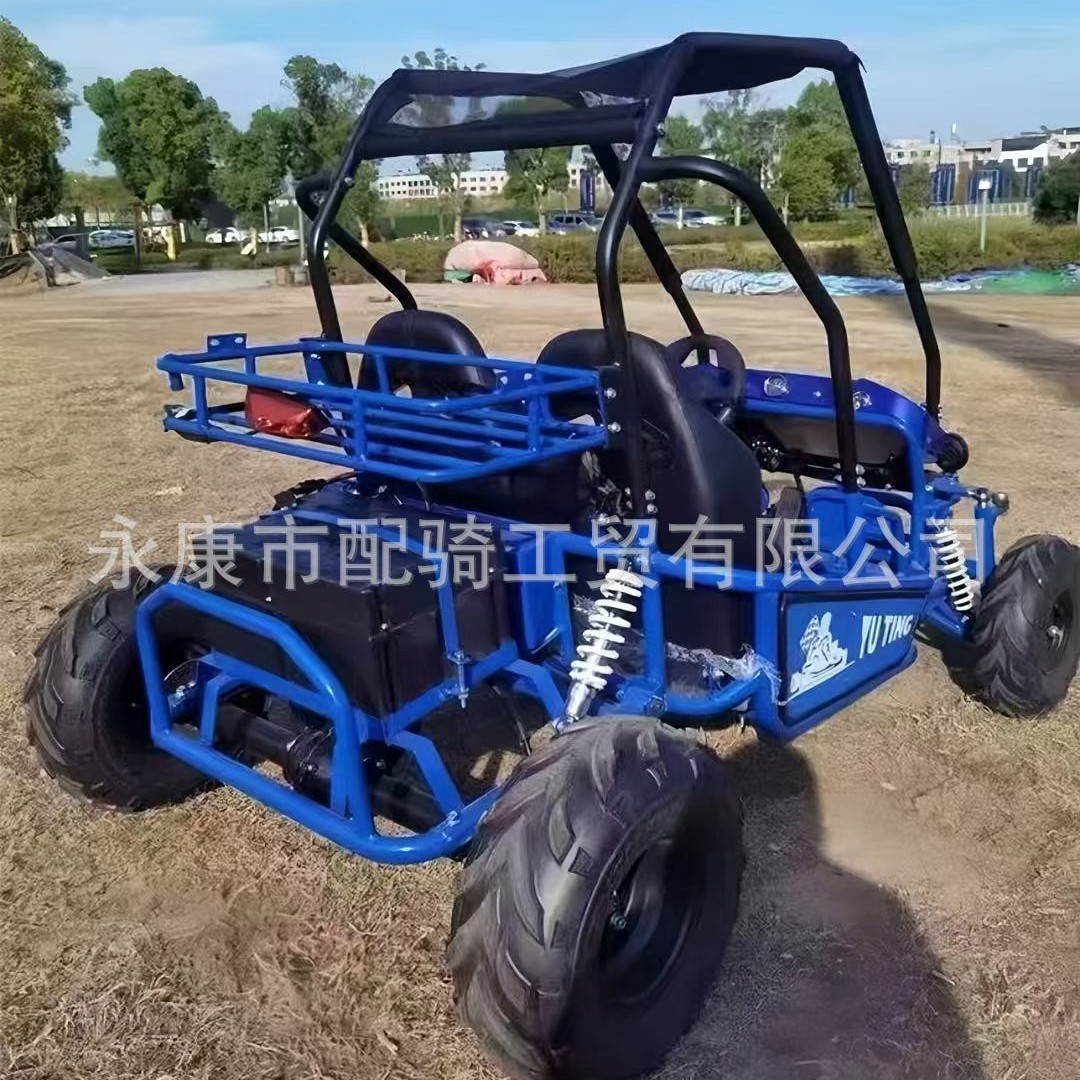Outdoor All-Terrain Off-Road Kart Electric Double Atv Two-Seater Four-Wheel Utv Mountain Parent-Child Motorcycle