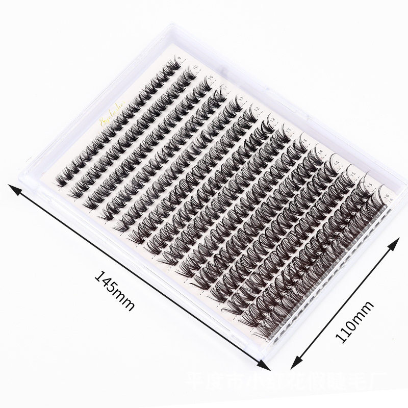 Cross-border 30P-100P thick false eyelashes hot melt segmented self-grafting eyelashes Amazon wholesale