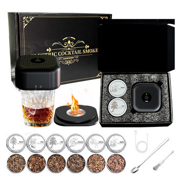 Cross-Border Popular Electric Whiskey Smoker Mixer Bar Party Cocktail Smoker Set Rechargeable