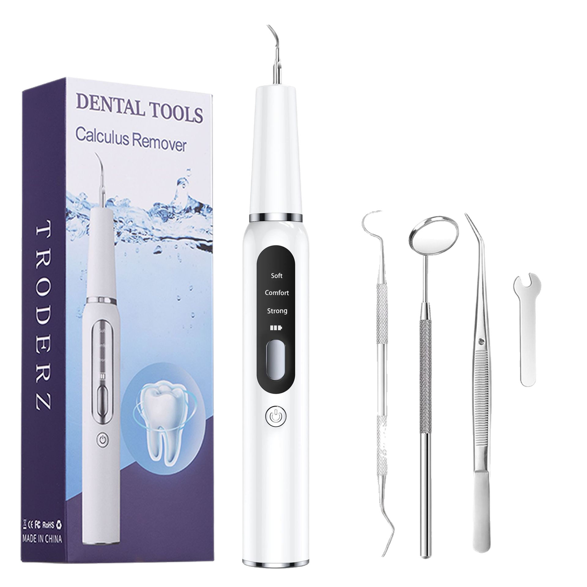 Cross-border new tooth cleaner portable household tooth cleaner ultrasonic tooth stone remover tooth cleaner