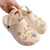 Crocs Accessories DIY Removable Shoe Flower Shoe Buckle Decorative Buckle Crystal Transparent Cute Slippers Jewelry Shoe Flower Buckle