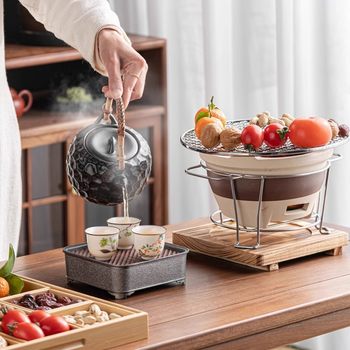 Tea Brewing Charcoal Stove Barbecue Grill Rack Heating Charcoal Stove Outdoor Fire Pit Household Indoor Clay Edge Stove