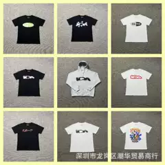 2025 Foreign Trade Hot Selling IDA Letter Printing Casual Short-sleeved Top for Men and Women Foreign Trade Style Round Neck T-Shirt for Summer