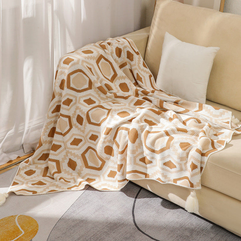 Bohemian Blanket Sofa Cover Blanket Air-conditioning Blanket Knitted Nap Class A Blanket Bed End Blanket blanket Blanket