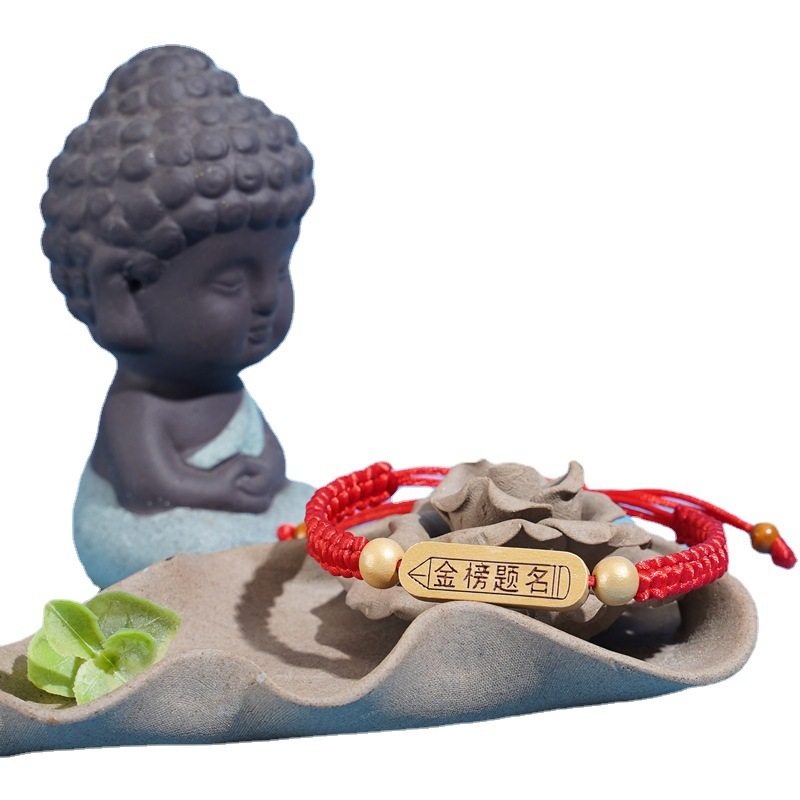 Senior High School Entrance Examination Must Win to be No. 1 Bracelet Exam Shore Prayer Red Rope Passed Hand Rope Lucky Gift