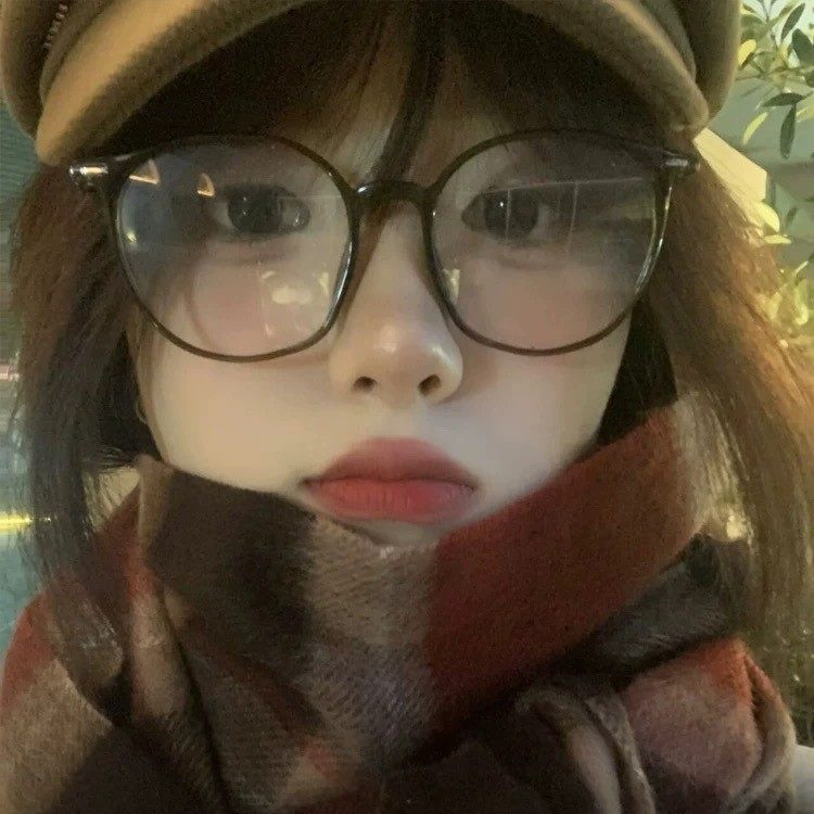 01243 Getai Glasses Cold Tea Color Plain Makeup Female Korean Style Japanese Style Myopia Can Be Fitted with Prescription Lenses Tr90 Frame