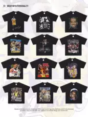 American-style blockbuster nba star printed T-shirt Owen Morant Curry James Kobe Ross cotton short sleeve men