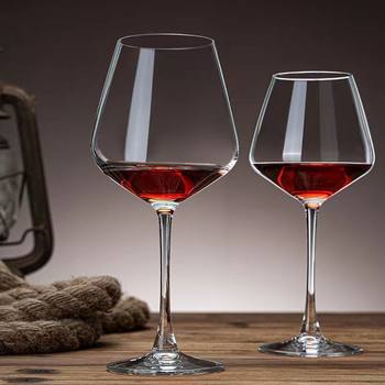 Wholesale Large Burgundy Red Wine Glass for Home Luxury Creative Crystal Glass Goblet Big Belly Wine Glass