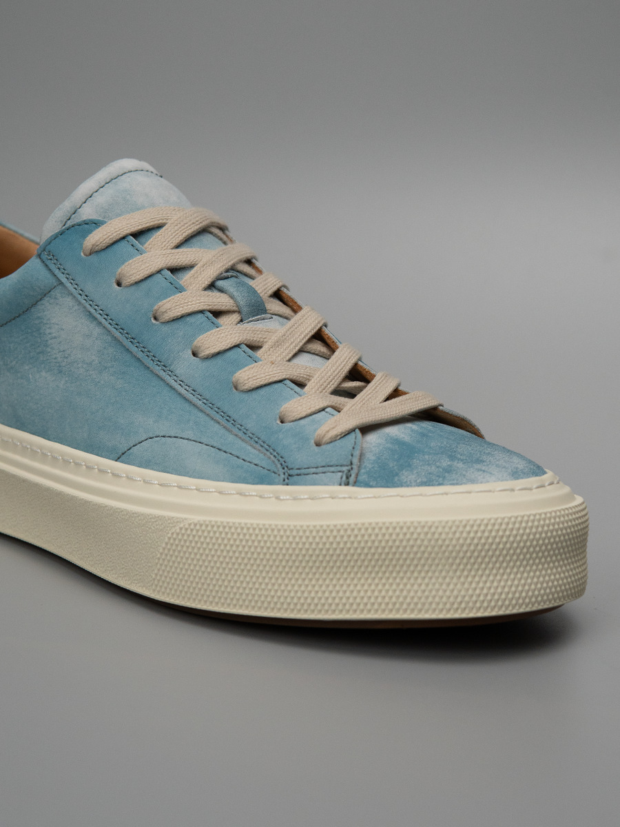 Giày sneaker nam da lộn phong cách thể thao — Xanh lam