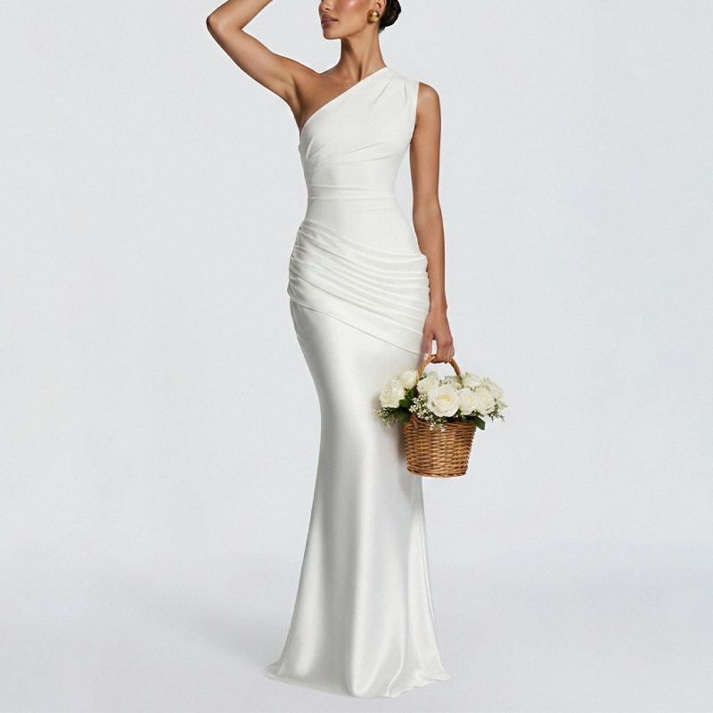 Elegant Bodycon Evening Dress Lightweight Luxurious Fabric Summer Style Perfect for Formal Events Wholesale