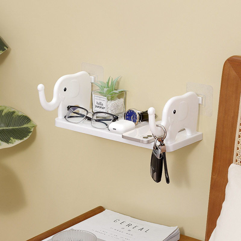 Elephant storage rack New punch-free wall-mounted storage rack kitchen bathroom draining study multi-functional storage rack