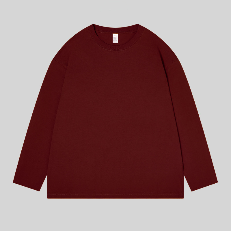 纯棉纯色内搭打底衫T恤男长袖秋冬ins潮流百搭卫衣情侣装男女款