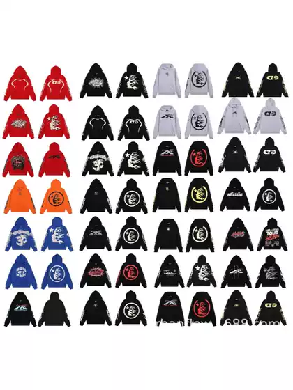 Cross-Border American Fashion Hellstar American Street Hip-Hop Versatile Casual Autumn and Winter Printed Hooded Sweatshirt