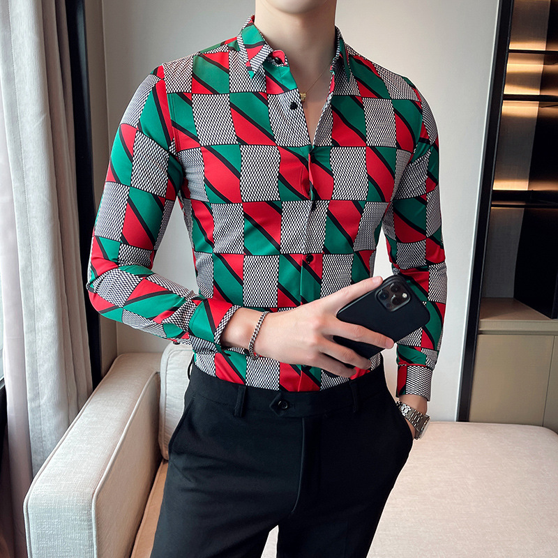 Mã A0148 Giá 610K: Áo Sơ Mi Nam Hadk Dài Tay Hàng Xuân Thu Đông Phong Cách Âu Mỹ Họa Tiết Hoa Thời Trang Nam Chất Liệu G02 Sản Phẩm Mới, (Miễn Phí Vận Chuyển Toàn Quốc).