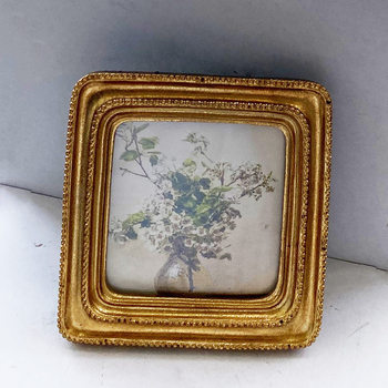 European Golden Resin Photo Frame Picture Frame Table Relief Carved Creative Wall Hanging Wedding Wedding Restaurant Photo Frame