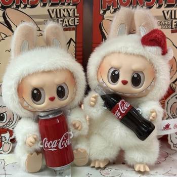 Labubu Cola Third Generation Heartbeat Macaron Cola Series Vinyl Blind Box Plush Toy Trendy Figure Blind Box