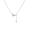 ins Star Zircon Tassel Necklace Women's Summer Light Luxury Niche All-Match Internet Celebrity Accessories Gentle Elegant Clavicle Chain