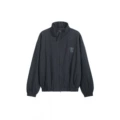 Vertical striped bow jacket