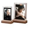 Transparent acrylic photo frame ins photo frame 6 8 inch specimen leaf carving display frame empty frame magnetic belt lamp table