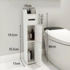 Bathroom Storage Rack Waterproof Toilet Gap Floor-Standing Movable Storage Cabinet Washstand Side Cabinet