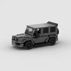 Children's toy Big G Car racing model MOC building blocks compatible with Lego small particles puzzle DIY foreign trade
