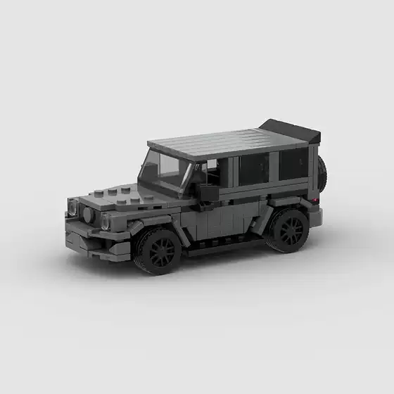Children's toy Big G Car racing model MOC building blocks compatible with Lego small particles puzzle DIY foreign trade