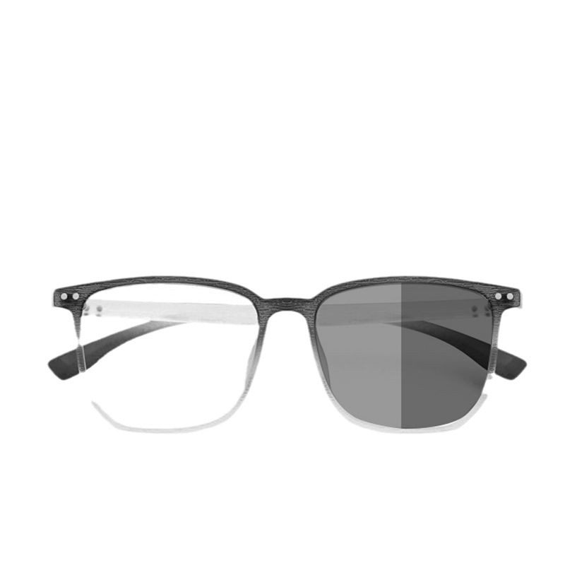 Explosive Shake tone color change myopia glasses ocean gray ultra light anti-blue glasses frame can be equipped with myopia gradient mirror