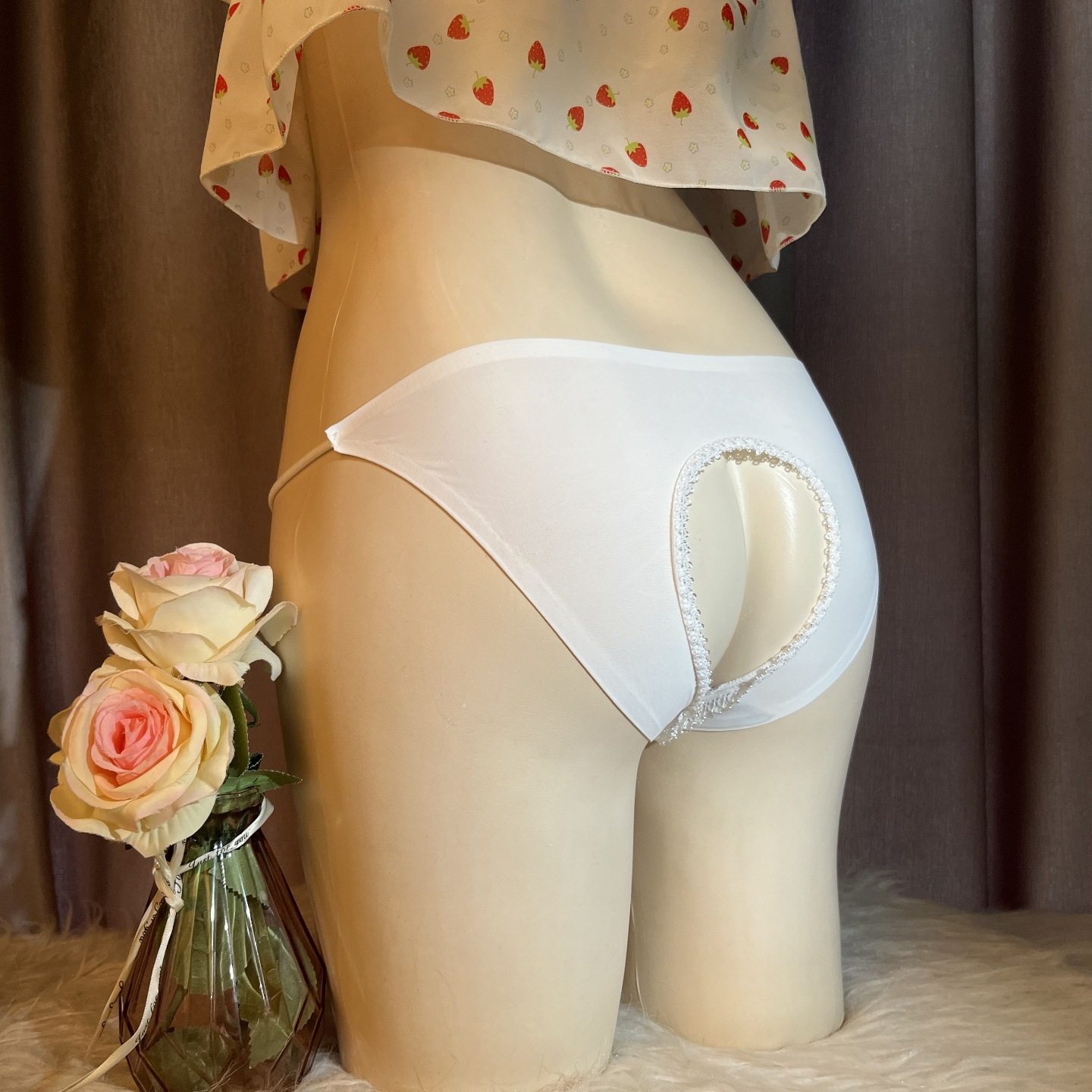 无痕冰丝伪娘cd变装性感反串专用鲍鱼勒痕假阴隐藏jj内裤开档男娘,淘宝优惠券,粉丝福利购,淘宝优惠卷