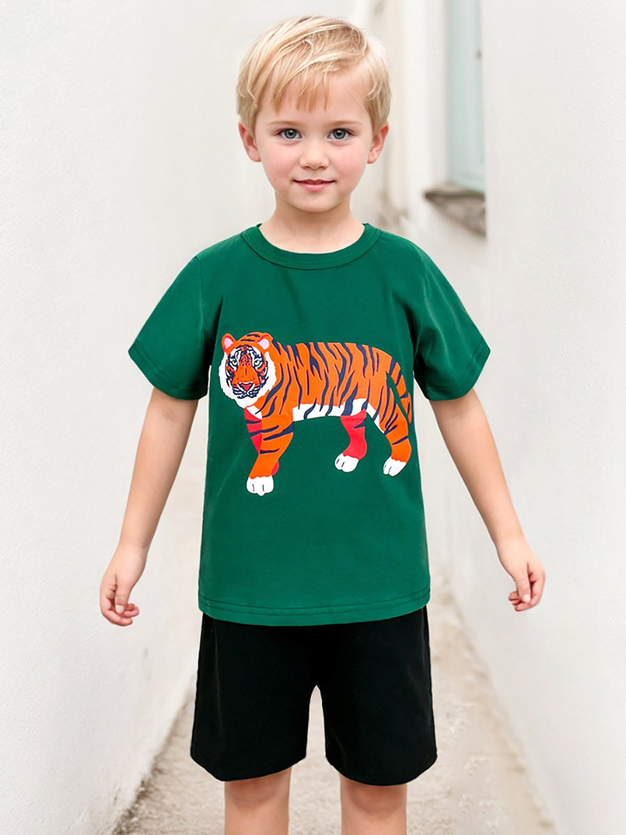 Custom-made Summer Top, Cotton Cartoon Boys' T-shirt, New Girls' T-shirt