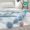 Cotton Wool Ball Knitted Blanket Beauty Salon Summer Throw Blanket Cotton Shawl Blanket with Towel Photo Props Sofa Blanket