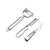 Stainless Steel Peeling Knife Three-piece Planer Potato Scraper Apple Peeler Household Multifunctional Fruit Planer
