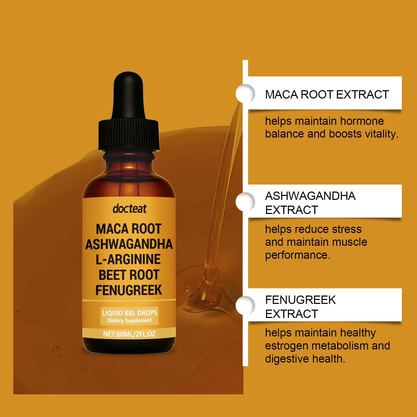 Docteat BBL滴剂 支持身体自然美丽管理身材塑造理想中的身形