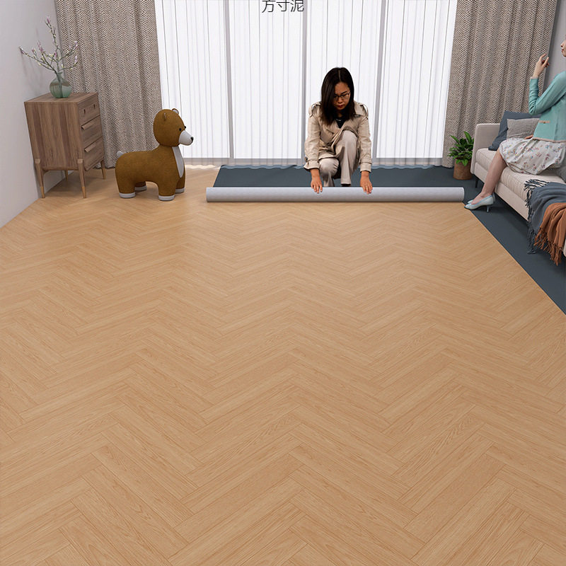 Floor Leather Cement Floor Directly Laid Special Price Carpet Thickeneded Fish Bone Floor Mat Pvc Floor Glue Wholesale Factory