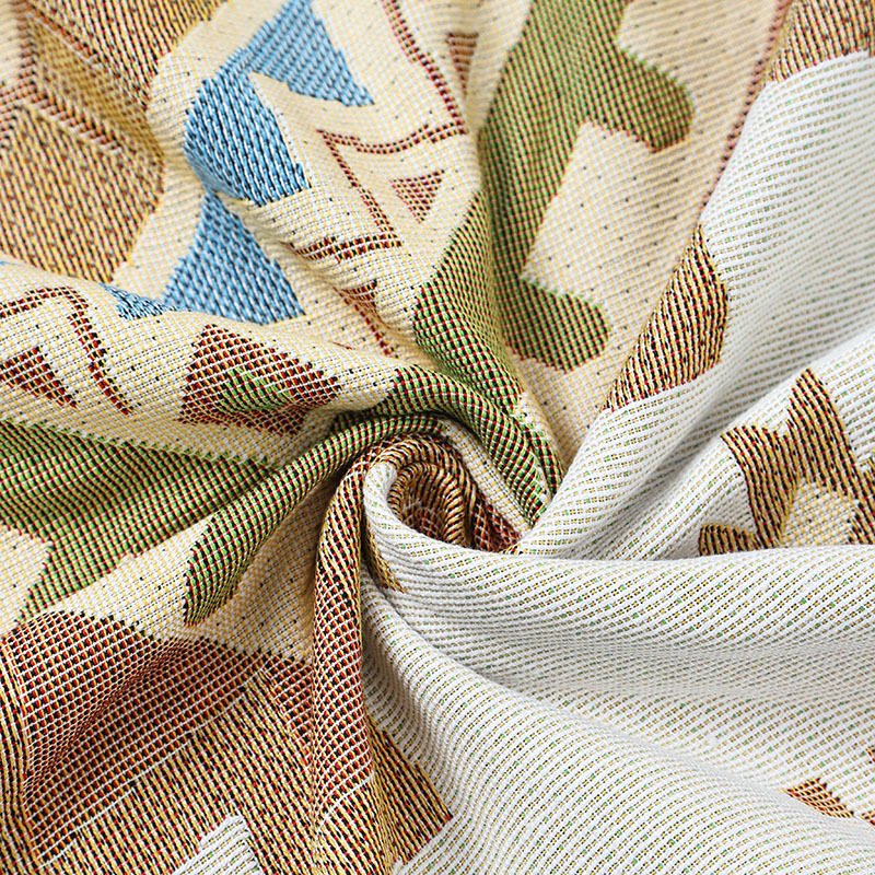 Bohemian Sofa Blanket Cover Blanket Line Blanket Camping Blanket Outdoor picnic Blanket Bed End Blanket Nap Blanket Leisure Blanket