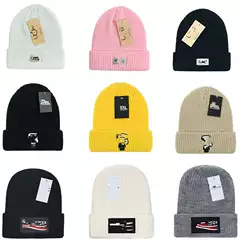 2024 New Autumn and Winter Thick Woolen Hat Knitted Hat Outdoor Warm Couple Style Travel and Leisure Fashion